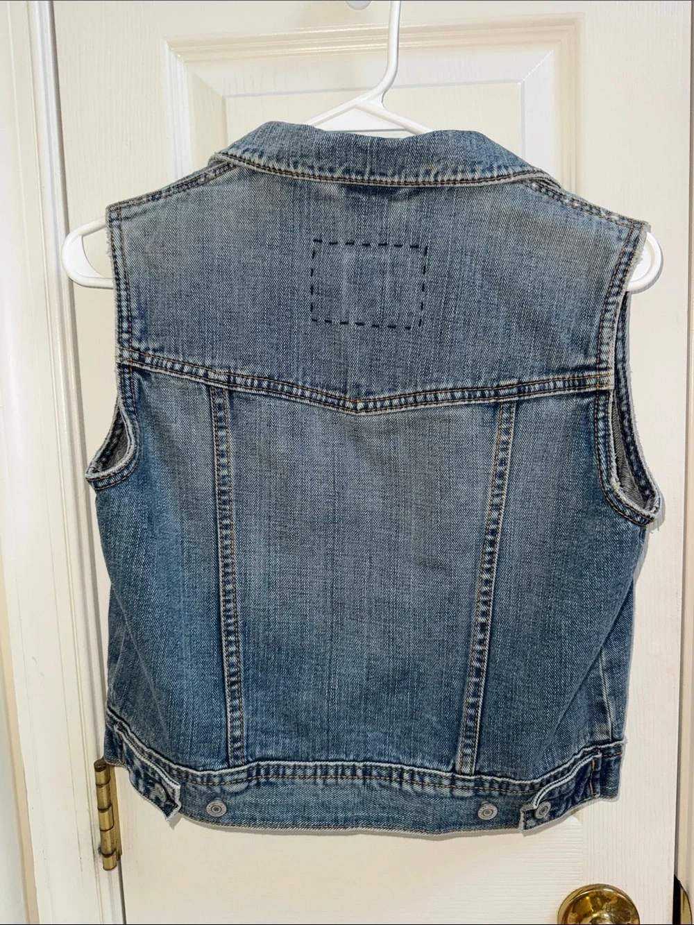 GAP Light Blue Denim Vest - Sleeveless Jean Jacket